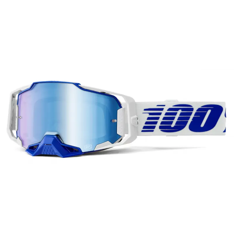 Ochelari motocross 100% ARMEGA BLUE - MIRROR BLUE Reducere specială